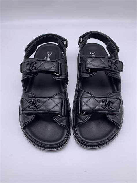 chanel dad leather sandals|Chanel dad sandals for sale.